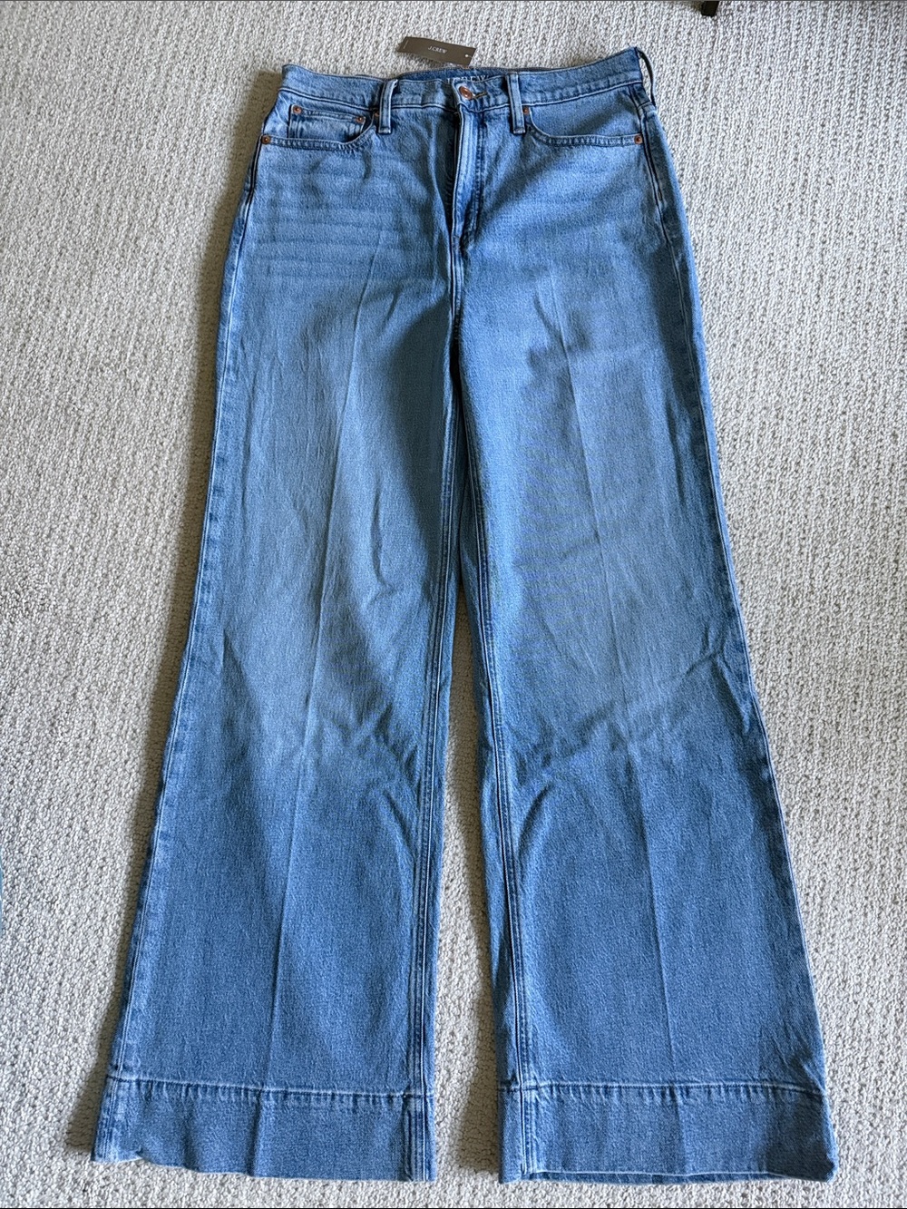 J. Crew Light Blue Wide-Leg Denim Jeans